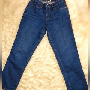 NWOT Abercrombie & Fitch Curve Love 90s Straight Mid-Rise Jeans 29S